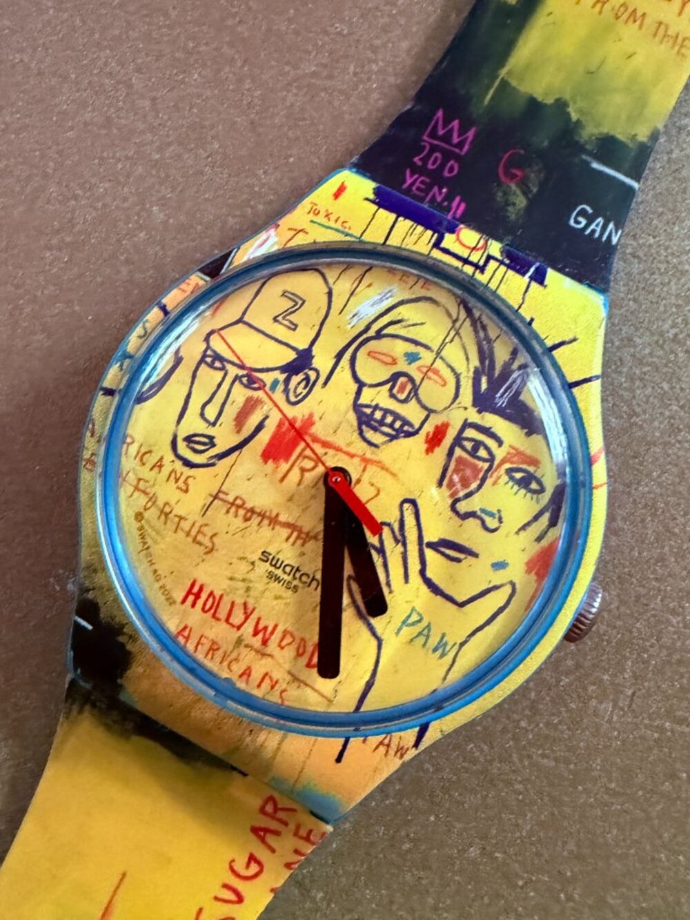 SWATCH X JEAN-MICHEL BASQUIAT- HOLLYWOOD AFRICANS Never Worn